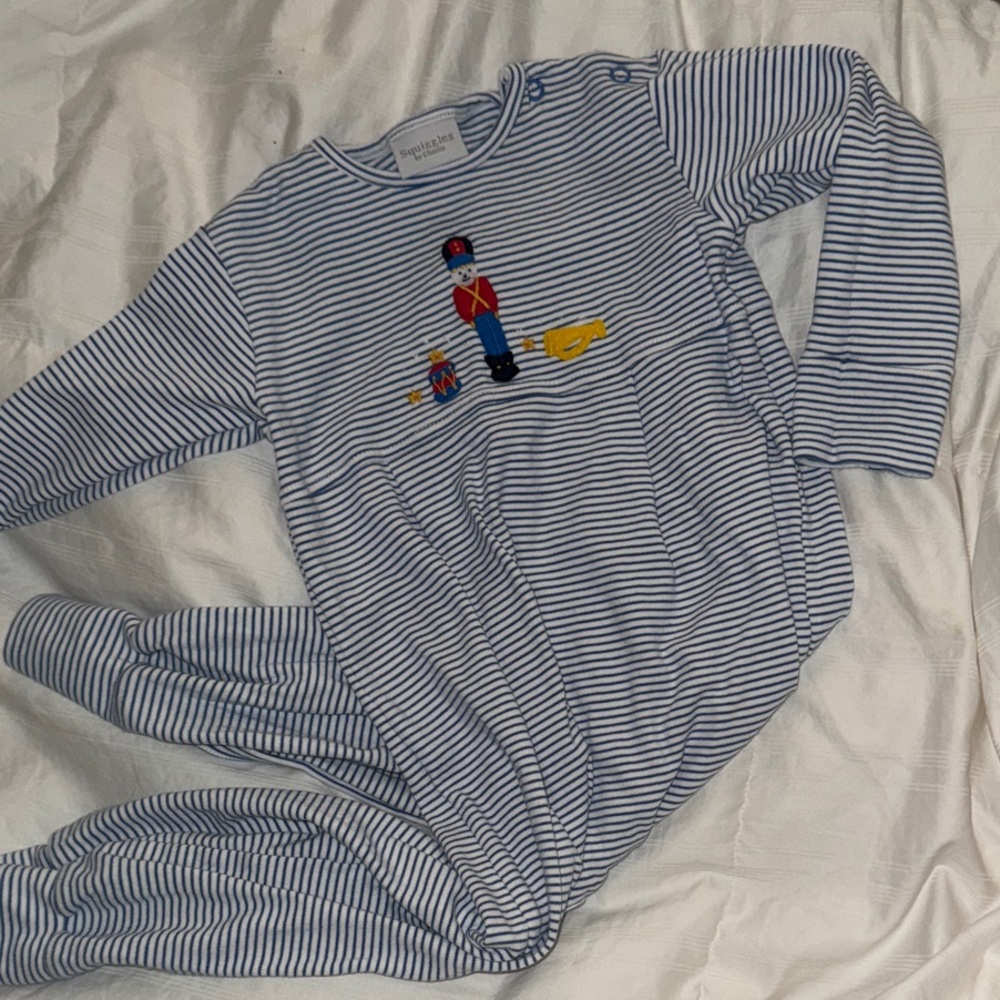 Squiggles size 24 month nutcracker onsie- never worn